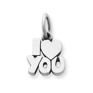 James Avery “I love you” silver charm
